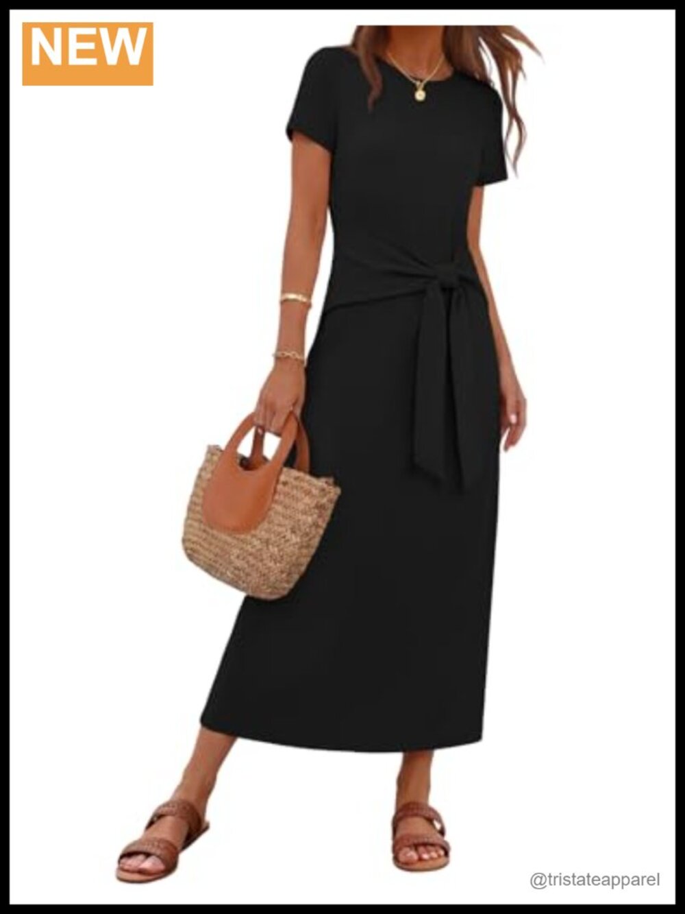 MEROKEETY Women's Summer T Shirt Casual Work Wrap Maxi Dress